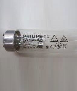 PHILIPS TUV 15W T8 15 watt ultraviolet lamp Used in air and water treatment systems.